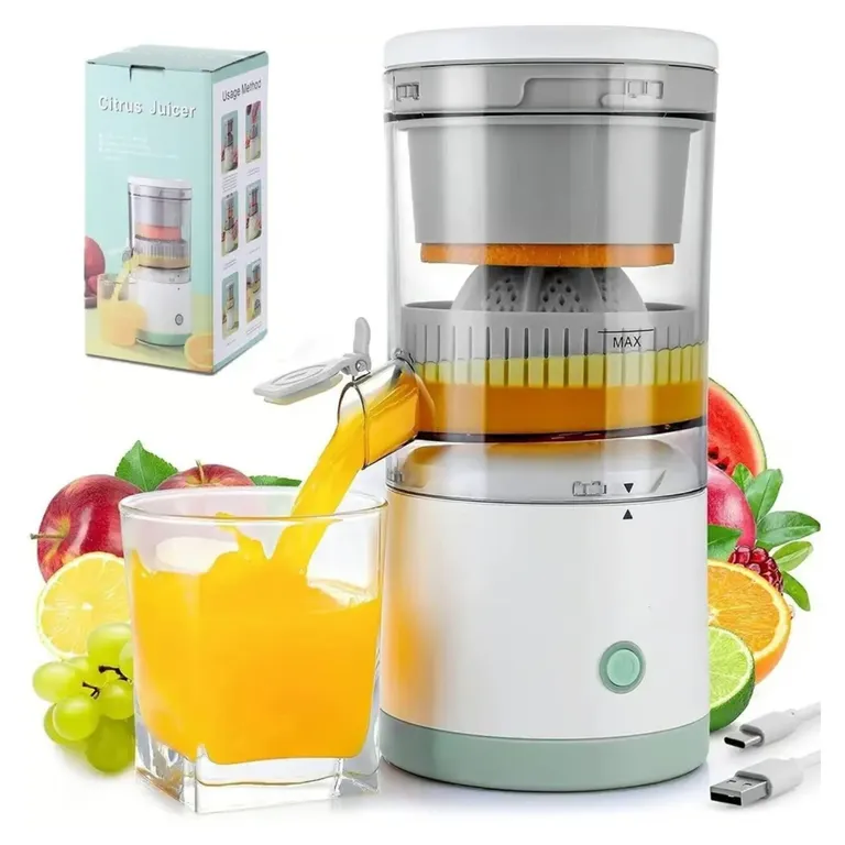 Exprimidor de Naranjas Cítricos y Frutas Eléctrico Portátil Recargable