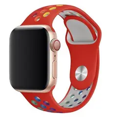 OEM - Correa de Silicona para Apple Watch Rojo Multicolor