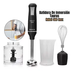 TAURUS - Batidora De Inmersión Robot 500W Plus Inox II