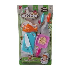 GENERICO - Set de Cocina de Juguete para Niños - Modelo Pescadito