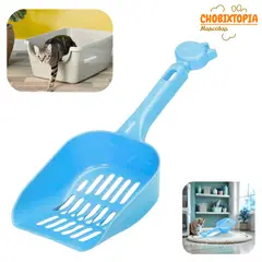 GENERICO - PALA RECOGEDOR PARA ARENA DE GATOS CARITA CELESTE BEBE