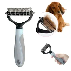 GENERICO - PEINE DESMOTADOR PARA PERROS Y GATOS PLOMO