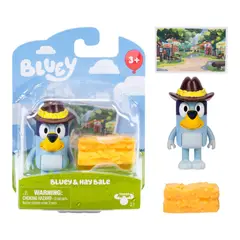 BLUEY - Figura Personaje con Accesorio- y Hay Bale