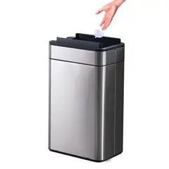KOTIINI - Basurero sensor acero Alas USB 20L