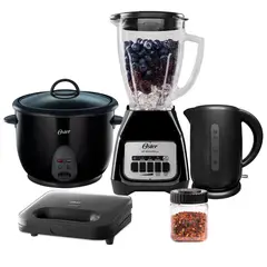 OSTER - Super Combo Licuadora + Arrocera + Hervidor + Sandwichera
