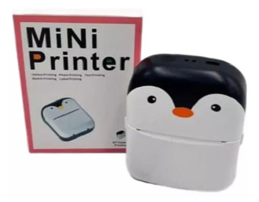 Mini Impresora Termica Inalambrica Portátil Kawai Pinguino
