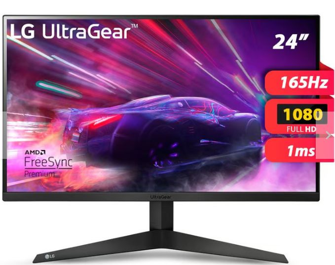 Monitor 24GQ50F-B Gaming UltraGear 24″ 165hz AMD FreeSync Premium