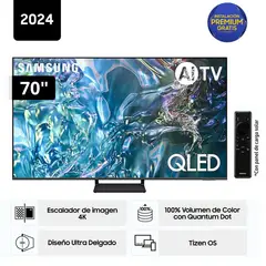 SAMSUNG - Televisor QLED Tizen OS Smart Tv 70" 4K 70Q65D - Nuevo 2024