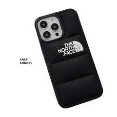 GENERICO - Case Funda PARA IPHONE 14 Puffer Acolchado The NF - Negro