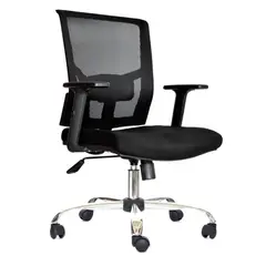 OFIDEAS - Silla de Oficina Ergonomica Delphi Negro Cromado