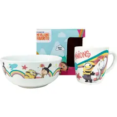 SCOOL - Set de vajilla de cerámica x2 pzs Minions M