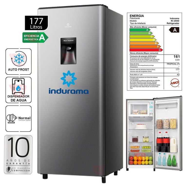 Refrigeradora RI-289D 177 litros