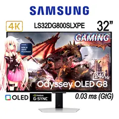 SAMSUNG - Monitor Gaming Odyssey OLED G8 de 32 OLED 4K Smart TV Con IA