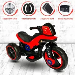 POLICE - Trimoto a Batería RED