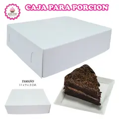 GENERICO - 1000 Cajas para Porción de Torta en Repostería