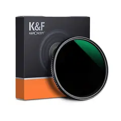 K&F CONCEPT - Filtro 77mm densidad neutra ND8-ND2000 variable 9 pasos –
