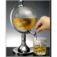 GENERICO - GLOBO TERRÁQUEO DISPENSADOR DE CERVEZA 1.5 L BEBIDAS LICOR