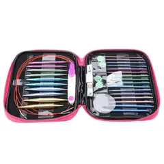 GENERICO - Agujas De Tejer Circulares Intercambiables De Aluminio 40pzs