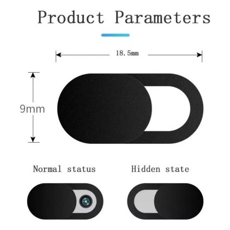 PROTECTOR PARA CAMARA WEB PARA LAPTOP 3 UNIDADES