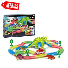 GENERICO - Juego Dinosaurio Pista carrera Armable Para Niños