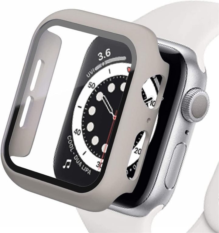 Case Bumper APPLEWATCH con Vidrio incorporado 42mm gris