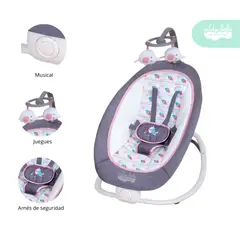 GENERICO - Silla Nido Mecedora de Bebé Plegable color Rosado