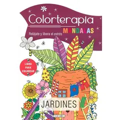 GENERICO - Libro JARDINES COLORTERAPIA MANDALAS