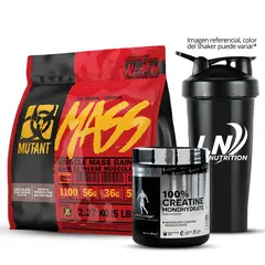 KEVIN LEVRONE - Pack Mutant Mass 5 LB Chocolate + Creatina 300gr + Shaker
