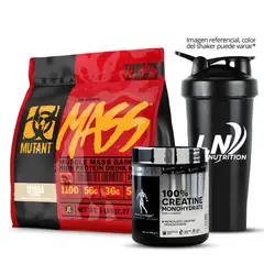KEVIN LEVRONE - Pack Mutant Mass 5 LB Vainilla + Creatina 300gr + Shaker