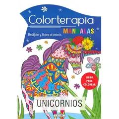 GENERICO - Libro Unicornios COLORTERAPIA MANDALAS