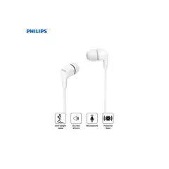 PHILIPS - Audífonos TAE1105 In Ear con Micrófono- Blanco