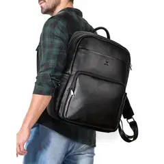 ARMUZ - MOCHILA DE CUERO VACUNO -CHRONOS- MH658 PARA LAPTOP