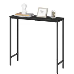 GENERICO - Mesa consola industrial de entrada o auxiliar 80x30x90 negro