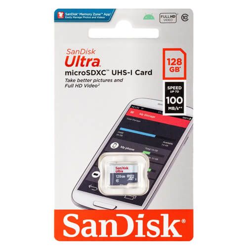 Tarjeta de Memoria Micro Sd Ultra 128GB 100Mbs