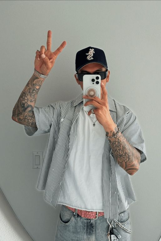 Camisa Manga Corta Hombre Rayas