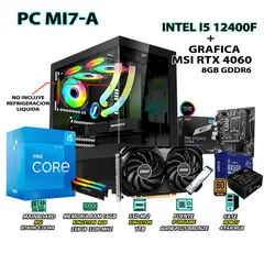 INTEL - Computadora PC Gamer Core i5 12400F RAM 16GB SSD 1TB RTX 4060 8GB