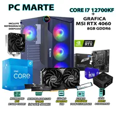 INTEL - Computadora Gamer Core i7 12700KF RAM 32GB SSD 1TB GRAFICA RTX 4060 8GB