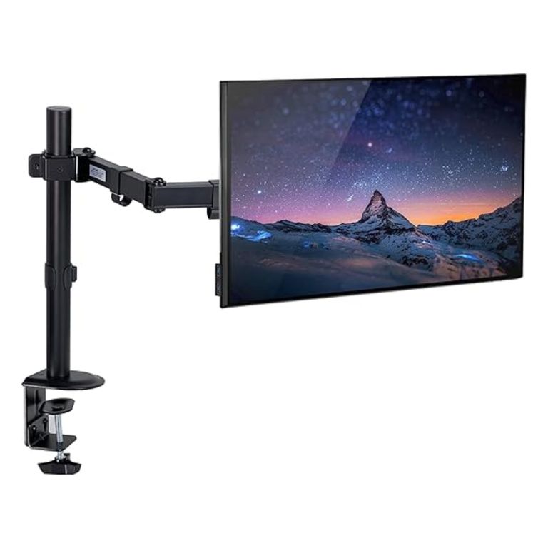 Rack Brazo Soporte para Monitor Giratorio Pantalla 17 a 32 Pulgadas para Escritorio Oficina Estudio