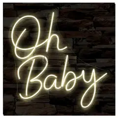 OEM - Letrero de neón Led de Oh Baby