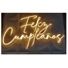 OEM - Letrero de neón Led Feliz Cumpleaños