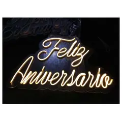 OEM - Letrero de neón Led Feliz Aniversario