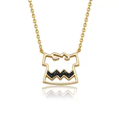 CRISLU - Collar con la camiseta icónica de Charlie Brown