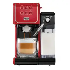 OSTER - Cafetera PrimaLatte Touch BVSTEM6801R Rojo
