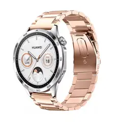 GENERICO - CORREA DE ESLABONES PARA HUAWEI GT3 46MM ROSA GOLD