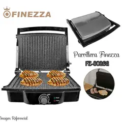 FINEZZA - Parrilla Eléctrica Antiadherente con Regulador