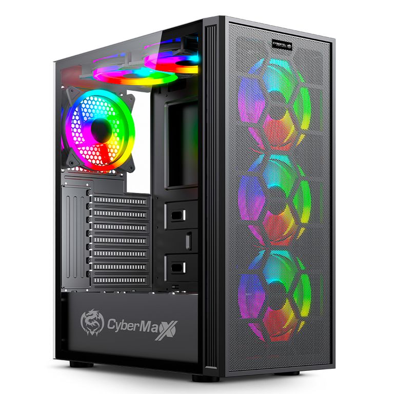 Case Explorer CBX 5006 con 6 Cooler Doble Ring Usb 3.0 Led Rgb