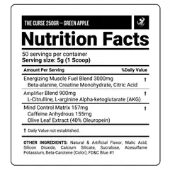 JNX SPORTS - Pre Entreno The Curse 50 servicios - Green Apple