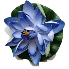 GENERICO - Flor De Loto Para Decoración De Jardín Artificial U Hogar Azul