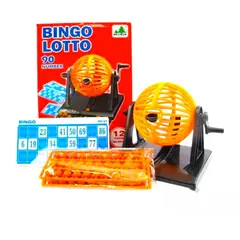 GENERICO - Juego de Mesa Bingo Lotto Familiar 12 cards