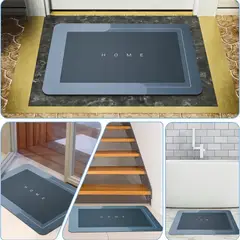 GENERICO - Alfombra Absorbente para Baño rectangular